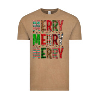 Vintage Coffee Merry Merry Merry Christmas Vintage Tee - BundleAndBundleShop