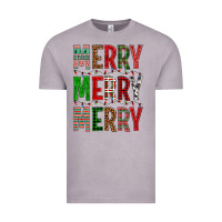 Merry Merry Merry Christmas Vintage Tee | Teevron