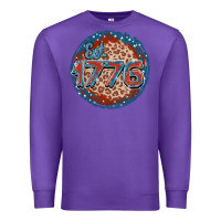 Purple Est. 1776 Premium Sweatshirt - FaDigitalArtStudio