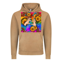 Vintage Camel Heart And Sunflowers With Neon Leopard Patterns Vintage Hoodie - BundleAndBundleShop