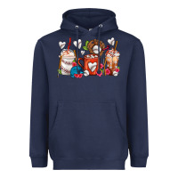 Navy Baseball Coffee Cups Heavyweight Hoodie - FaDigitalArtStudio