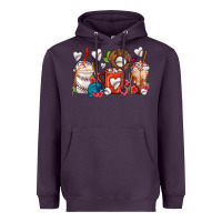 Plum Baseball Coffee Cups Heavyweight Hoodie - FaDigitalArtStudio