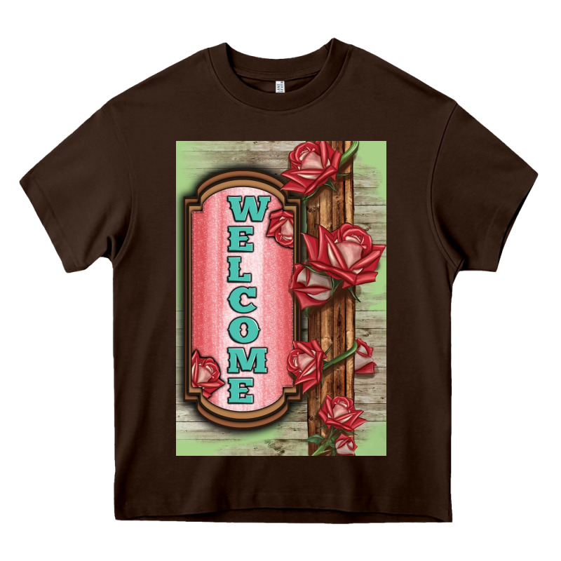 Western Red Roses Welcome Heavy Core Tee by LillyAllenDesigns | Teevron