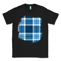 Black Winter Tartan Patch Classic Tee - BundleAndBundleShop