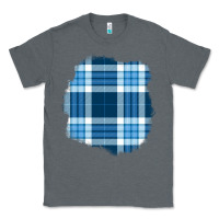 Charcoal Heather Winter Tartan Patch Classic Tee - BundleAndBundleShop