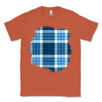 Copper Winter Tartan Patch Classic Tee - BundleAndBundleShop