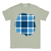 Matcha Winter Tartan Patch Classic Tee - BundleAndBundleShop