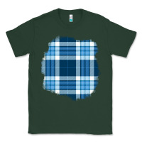 Sports Green Winter Tartan Patch Classic Tee - BundleAndBundleShop