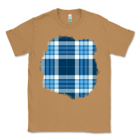 Toasted Coconut Winter Tartan Patch Classic Tee - BundleAndBundleShop