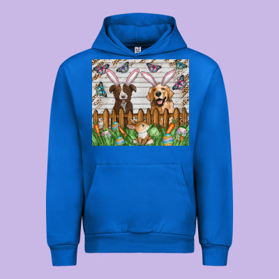 Easter Dog Urban Hoodie Designed By Cowhidedigitalart