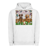 Pigment Lunar Rock Easter Dog Urban Hoodie - CowhideDigitalArt