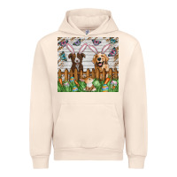 Sandshell Easter Dog Urban Hoodie - CowhideDigitalArt