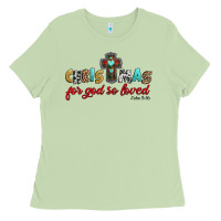 Matcha christmas for god so loved john 3 16 Ladies Tee - Jasminsmagicworld