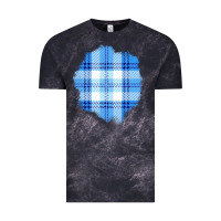 Cloud Black Winter Tartan Patch Vintage Tee - BundleAndBundleShop
