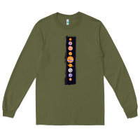 Army Green Planets Colour Long Sleeve Tee - Bettercallsaul
