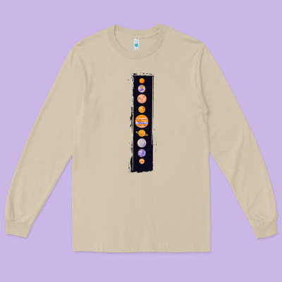 Planets Colour Long Sleeve Tee Designed By Bettercallsaul