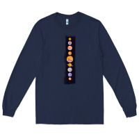 Navy Planets Colour Long Sleeve Tee - Bettercallsaul
