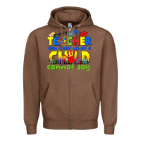 Chestnut teacher can hear what a child cannot say Zipper Hoodie - CowGirlArtShop