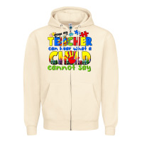 Sandshell teacher can hear what a child cannot say Zipper Hoodie - CowGirlArtShop
