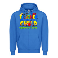 True Royal teacher can hear what a child cannot say Zipper Hoodie - CowGirlArtShop