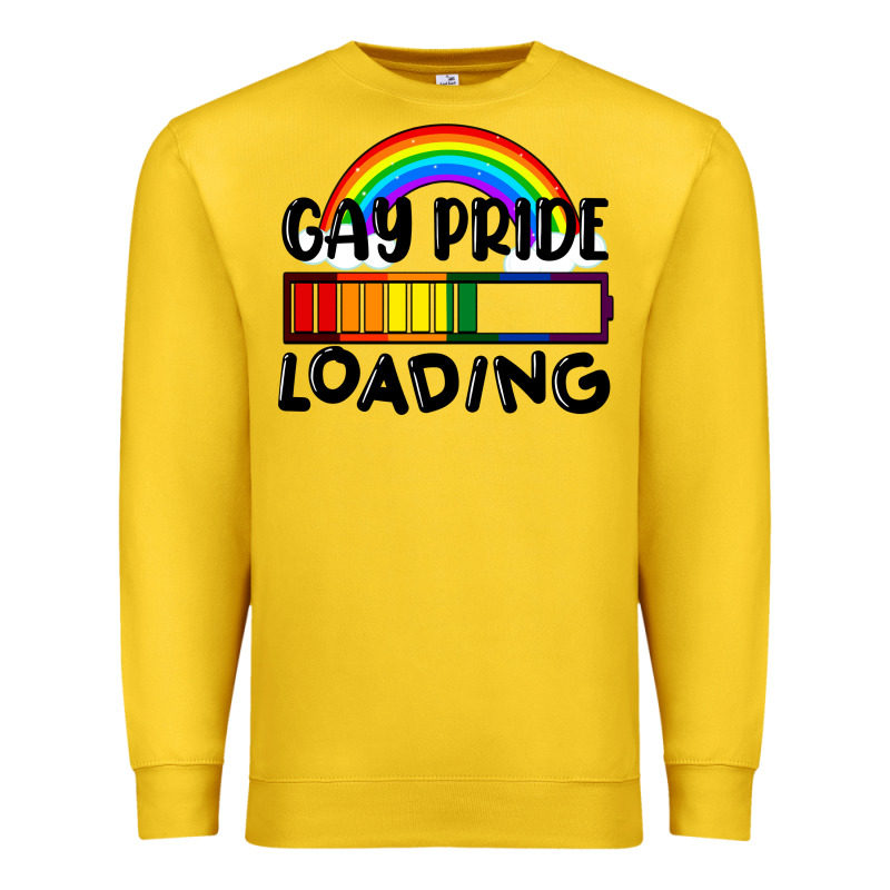Gay Pride Loading Premium Sweatshirt by FaDigitalArtStudio | Teevron