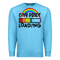 Ocean Blue Gay pride loading Premium Sweatshirt - FaDigitalArtStudio