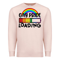 Pale Pink Gay pride loading Premium Sweatshirt - FaDigitalArtStudio