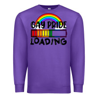 Purple Gay pride loading Premium Sweatshirt - FaDigitalArtStudio