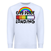 White Gay pride loading Premium Sweatshirt - FaDigitalArtStudio