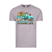 Vintage Zinc Teacher Life With Truck Vintage Tee - BundleAndBundleShop