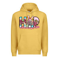 Antique Gold Easter Day Hop bunny Premium Hoodie - OliviaCreatesArt