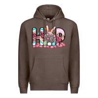 Coffee Easter Day Hop bunny Premium Hoodie - OliviaCreatesArt