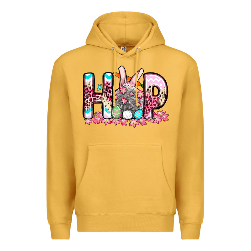 Easter Day Hop Bunny Premium Hoodie by OliviaCreatesArt | Teevron