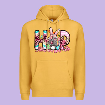 Easter Day Hop Bunny Premium Hoodie Designed By Oliviacreatesart