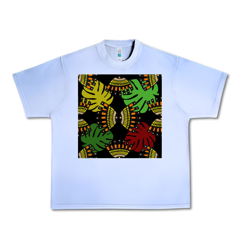 African And Leaf Seamless Pattern Urban Heavy Tee by BundleAndBundleShop | Teevron