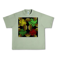 Oil Green african and leaf seamless pattern Urban Heavy Tee - BundleAndBundleShop