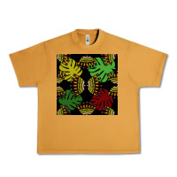 Peanut Butter african and leaf seamless pattern Urban Heavy Tee - BundleAndBundleShop