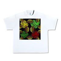 White african and leaf seamless pattern Urban Heavy Tee - BundleAndBundleShop