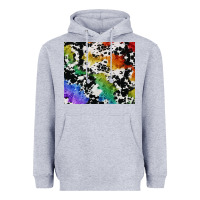 Heather Grey rainbow pride cowhide tumbler Heavyweight Hoodie - FaDigitalArtStudio