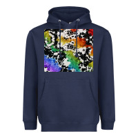 Navy rainbow pride cowhide tumbler Heavyweight Hoodie - FaDigitalArtStudio