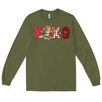 Army Green xoxo cupid Long Sleeve Tee - RanaPortraitStore