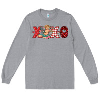 Heather Grey xoxo cupid Long Sleeve Tee - RanaPortraitStore