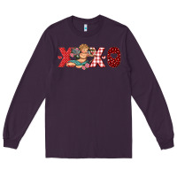 Plum xoxo cupid Long Sleeve Tee - RanaPortraitStore