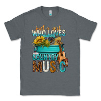 Charcoal Heather Just A Girl Who Loves Country Music Classic Tee - BundleAndBundleShop