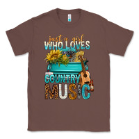 Chestnut Just A Girl Who Loves Country Music Classic Tee - BundleAndBundleShop