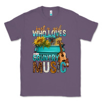 Lavender Just A Girl Who Loves Country Music Classic Tee - BundleAndBundleShop