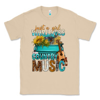 Mushroom Just A Girl Who Loves Country Music Classic Tee - BundleAndBundleShop