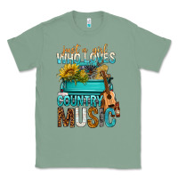 Sage Just A Girl Who Loves Country Music Classic Tee - BundleAndBundleShop