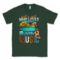 Sports Green Just A Girl Who Loves Country Music Classic Tee - BundleAndBundleShop