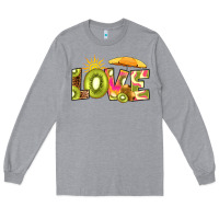 Heather Grey love kiwi Long Sleeve Tee - RanaPortraitStore
